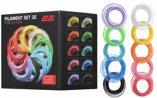 3D Pen Filament Refills — 10 Colors, 50 Meters - Divinix store