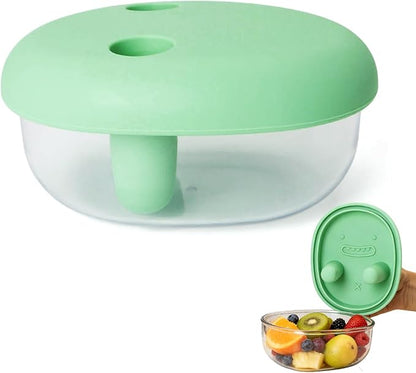 Snack Finger Container with 2 Lids