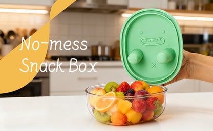 Snack Finger Container with 2 Lids