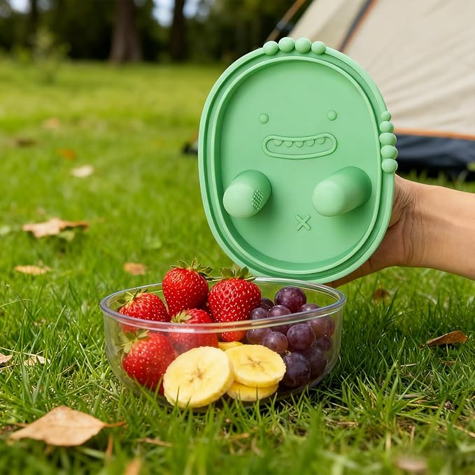 Snack Finger Container with 2 Lids