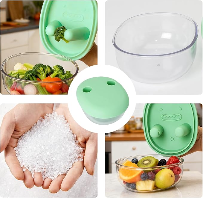 Snack Finger Container with 2 Lids
