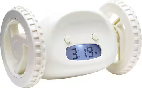 The Runaway Alarm Clock on Wheels