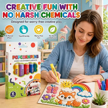 Popcorn Pen – 3D Puffy Drawing Pens