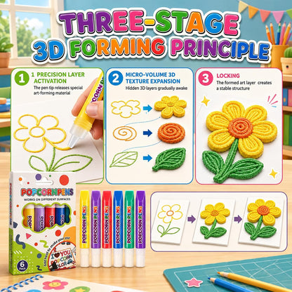 Popcorn Pen – 3D Puffy Drawing Pens