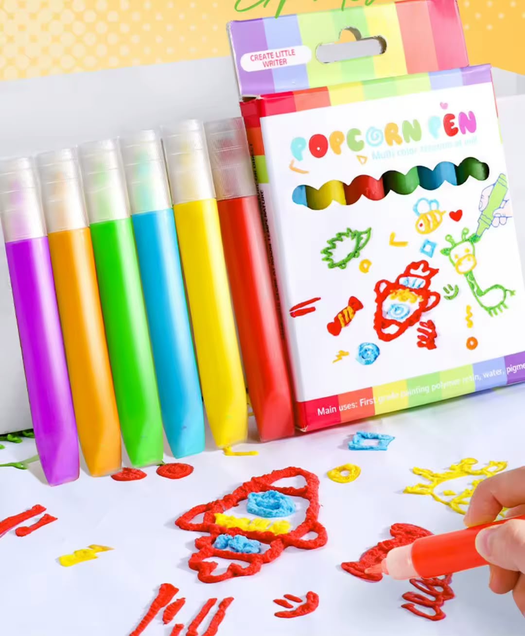 Popcorn Pen – 3D Puffy Drawing Pens