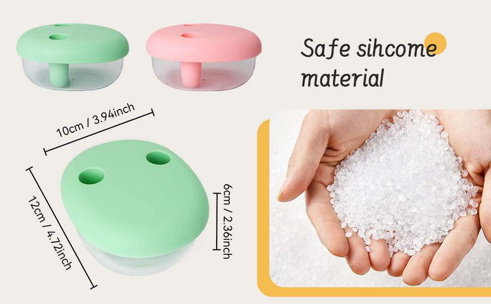 Snack Finger Container with 2 Lids