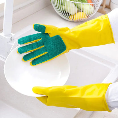 Sponge Scrubber Dish Gloves