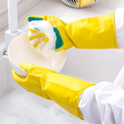 Sponge Scrubber Dish Gloves