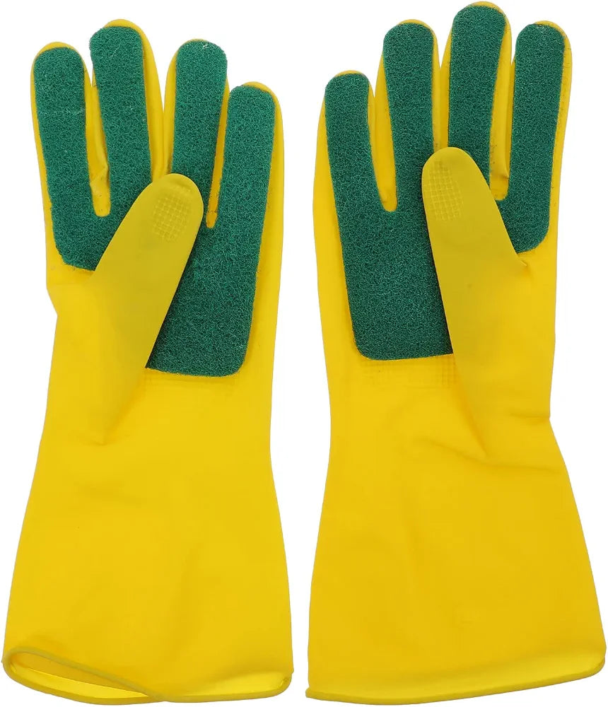 Sponge Scrubber Dish Gloves