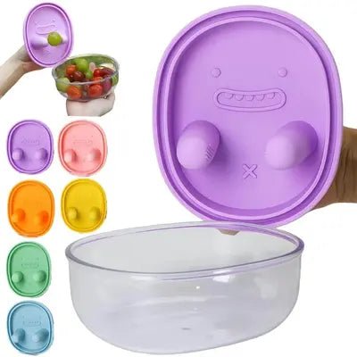 Snack Finger Container with 2 Lids - Divinix store