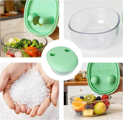 Snack Finger Container with 2 Lids - Divinix store